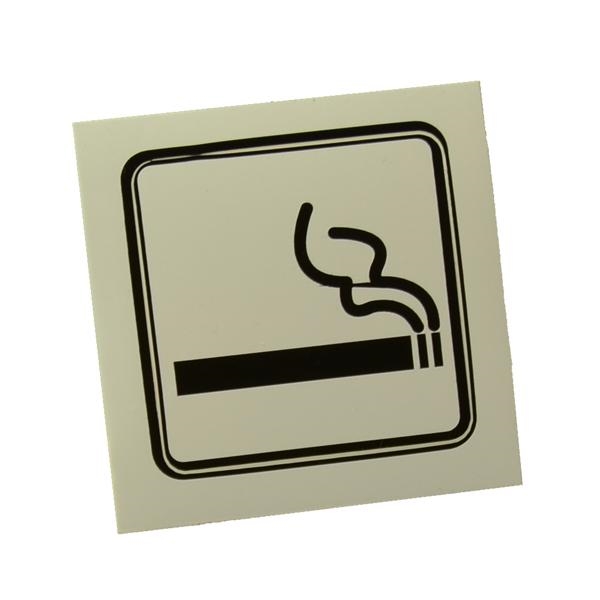Rygning tilladt, vejrbestandig etiket