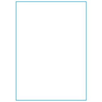 A4-1 slids, 1 Udstanset etiket/ark, 210,0 x 295,3 mm, hvid mat/100 ark - Etiketter i ark for skrivere