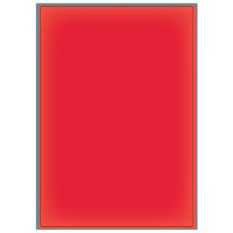 A4-1 rød neon, 1 Utstansede etiket/ark, 199,6 x 289,0 mm, 100 ark - Etiketter i ark for skrivere