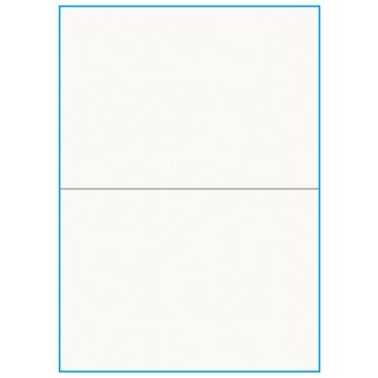 A4-2 slids, 100% resirkulert, 2 Utstansede etiketter/ark, 210,0 x 147,6 mm, off-white / matt, 75 ark - Etiketter i ark for skrivere