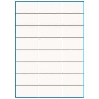 A4-24 slids, 100% resirkulert, 24 Utstansede etiketter/ark, 70,0 x 36,9 mm, off-white / matt, 75 ark - Etiketter i ark for skrivere