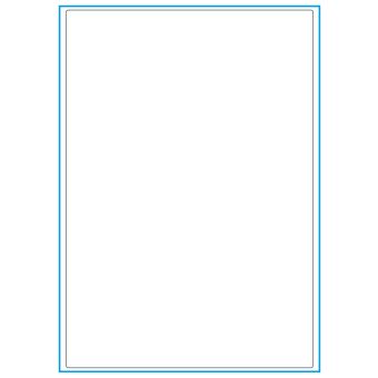 A4-1, 1 Utstanset etiket/ark, Heavy duty etiketter, 199,6 x 289,0 mm, 50 ark - Etiketter i ark for skrivere