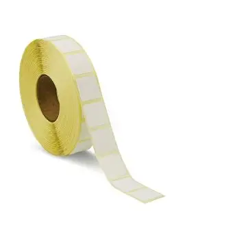 Transferetiketter på rull, 20 x 20 mm - 2.500 stk. - Transfer-etiketter