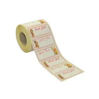 God Jul Nisseetiketter , 500 stk. - Diverse