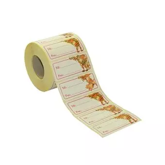 Til/Fra Nisseetiketter , 500 stk. - Diverse