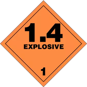 Eksplosionsfare - Fareklasse 1.4 - 250 stk. - Faremerker