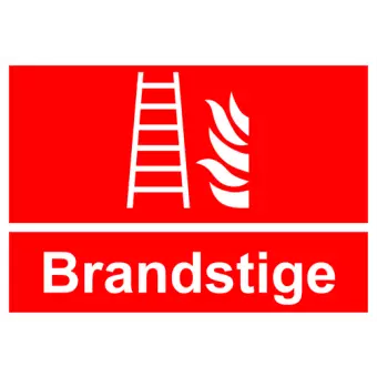 Brandskilt der indikerer brandstige, ISO 7010 F003 - Brandskilte