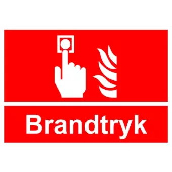 Brandskilt der indikerer brandtryk, ISO 7010 F005 - Brandskilte