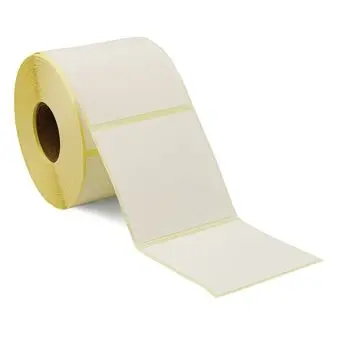 Thermoetiketter på rull,  80 x 80 mm - 750 stk. - Thermoetiketter