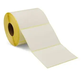 Thermoetiketter på rull,  100 x 100 mm - 750 stk. - Thermoetiketter