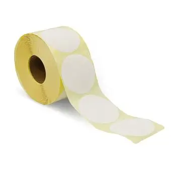 Thermoetiketter på rull, Ø 60 mm - 1.000 stk. - Thermoetiketter