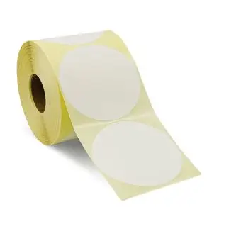 Thermoetiketter på rull,  Ø 90 mm - 750 stk. - Thermoetiketter