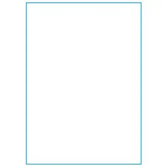A4-1 slids, 1 Udstanset etiket/ark, 210,0 x 295,3 mm, hvid mat/100 ark - A-4 etiketter, hvit matt