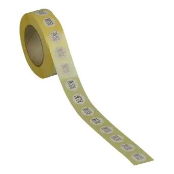 Størrelsesmerker, One Size, 1000 stk. - Diverse