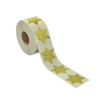 Guldstjerner, til og fra mærker,500 stk. 50x58 mm - Diverse