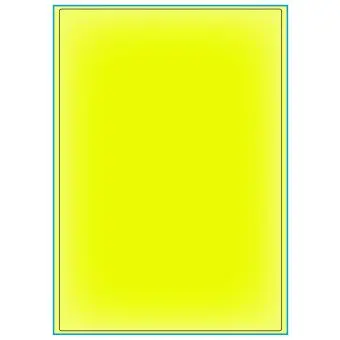A4-1 gul neon, 1 Utstansede etiket/ark, 199,6 x 289,0 mm, 100 ark - A-4 etiketter gul neon