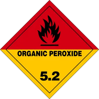 Organiske peroxider - Fareklasse 5.2 - 250 stk. - Forhåndstrykte etiketter