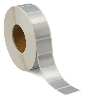Sølvpolyesteretiketter på rull, 24x19 mm, 2.500 stk. - Labels til etikettskriver