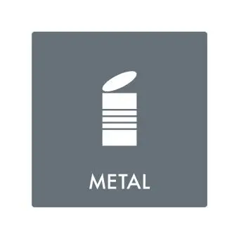 Affaldspiktogram: Metal - Affaldssortering-labels