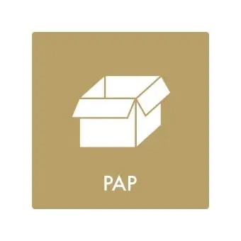 Affaldspiktogram: Pap - Affaldssortering-labels