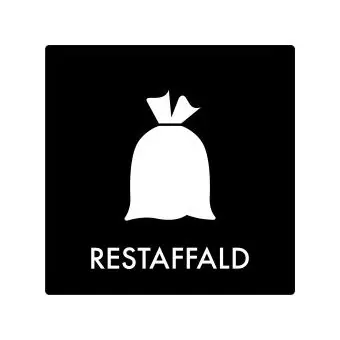 Affaldspiktogram: Restaffald - Affaldssortering-labels