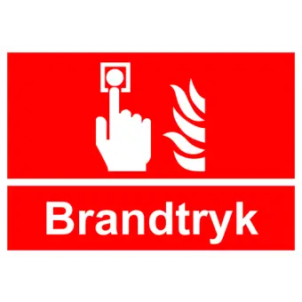 Brandskilt der indikerer brandtryk, ISO 7010 F005 - Brandskilte