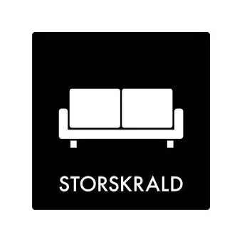 Affaldspiktogram: Stor skrald - Affaldssortering-labels
