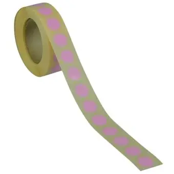 Rund etikett, Ø13, rosa, 1000 stk. - Runde fargede, Ø13 mm