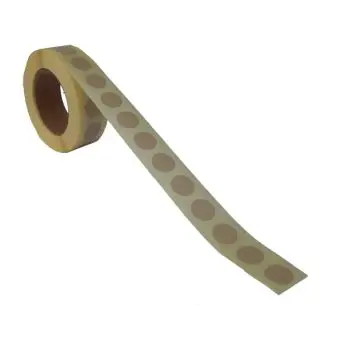 Rund etikett, Ø13, beige, 1000 stk. - Runde fargede, Ø13 mm