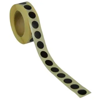 Rund etikett, Ø13, svart, 1000 stk. - Runde fargede, Ø13 mm