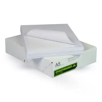 Fraktetiketter ark - 148x210 mm - A5 - 250 stk. - Fraktetiketter