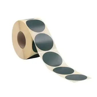 Rund etikett, Ø50, mørk grønn, 1000 stk. - Runde fargede, Ø50 mm