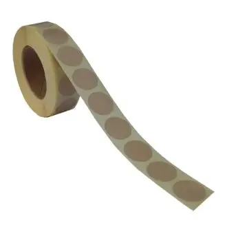 Rund etikett, Ø19, beige, 1000 stk. - Runde fargede, Ø19 mm