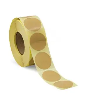 Rund etikett, Ø32, beige, 1000 stk. - Runde fargede, Ø32 mm