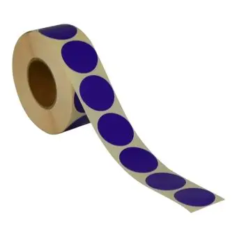 Rund etikett, Ø32, fiolett, 1000 stk. - Runde fargede, Ø32 mm