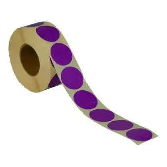 Rund etikett, Ø32, lilla, 1000 stk. - Runde fargede, Ø32 mm