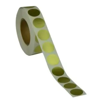 Rund etikett, Ø19, gull, 1000 stk. - Runde fargede, Ø19 mm