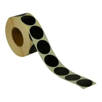 Rund etikett, Ø32, svart, 1000 stk. - Runde fargede, Ø32 mm