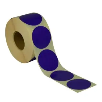 Rund etiket, Ø50, violet, 1000 stk. - Runde fargede, Ø50 mm