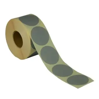 Rund etikett, Ø50, grå, 1000 stk. - Runde fargede, Ø50 mm
