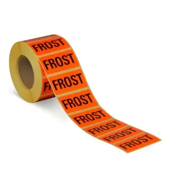 Advarsel: Frost, 500 stk. - Forhåndstrykte etiketter
