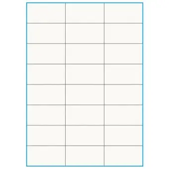 A4-24 slids, 100% resirkulert, 24 Utstansede etiketter/ark, 70,0 x 36,9 mm, off-white / matt, 75 ark - Etiketter i ark for skrivere