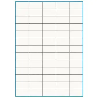 A4-65 slids, 100% resirkulert, 65 Utstansede etiketter/ark, 42,0 x 22,7 mm, off-white / matt, 75 ark - Etiketter i ark for skrivere