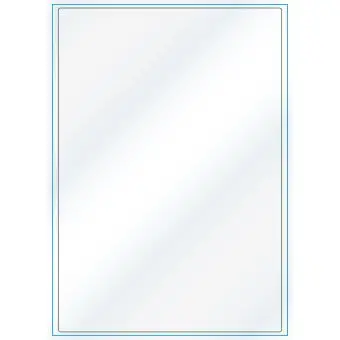 A4-1, 1 Utstanset etiket/ark, 199,6 x 289,0 mm, hvit/gloss , 100 ark - A-4 etiketter, hvit gloss