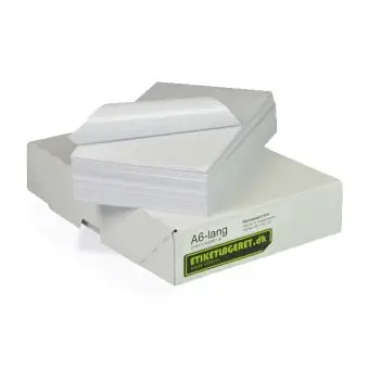 Fraktetiketter ark - STANDARD+, BRING 105x196 mm - A6-lang - 300 stk. - BRING