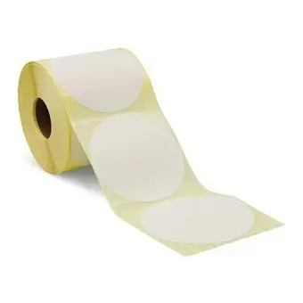 Thermoetiketter på rull, Ø 100 mm - 750 stk. - Thermo TOP Premium etiketter