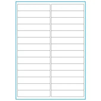 A4-28, 28 utstansede heavy duty etiketter/ark, 99,0 x 20,0 mm,  50 ark - A-4 etiketter, heavy duty