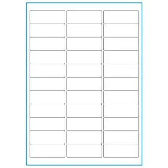 A4-33, 33 utstansede heavy duty etiketter/ark, 64,0 x 24,3 mm,  50 ark - A-4 etiketter, heavy duty