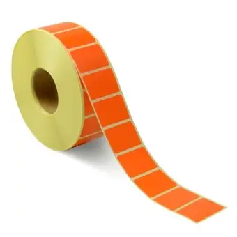 Etikett fortløpende nummer, 30 x 20 mm, oransje, 1000 stk. - Fortløpende numre